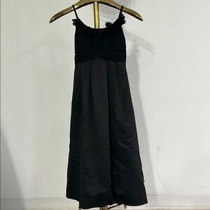 David’s Bridal Elegant Black Sleeveless Dress - Flower Girl